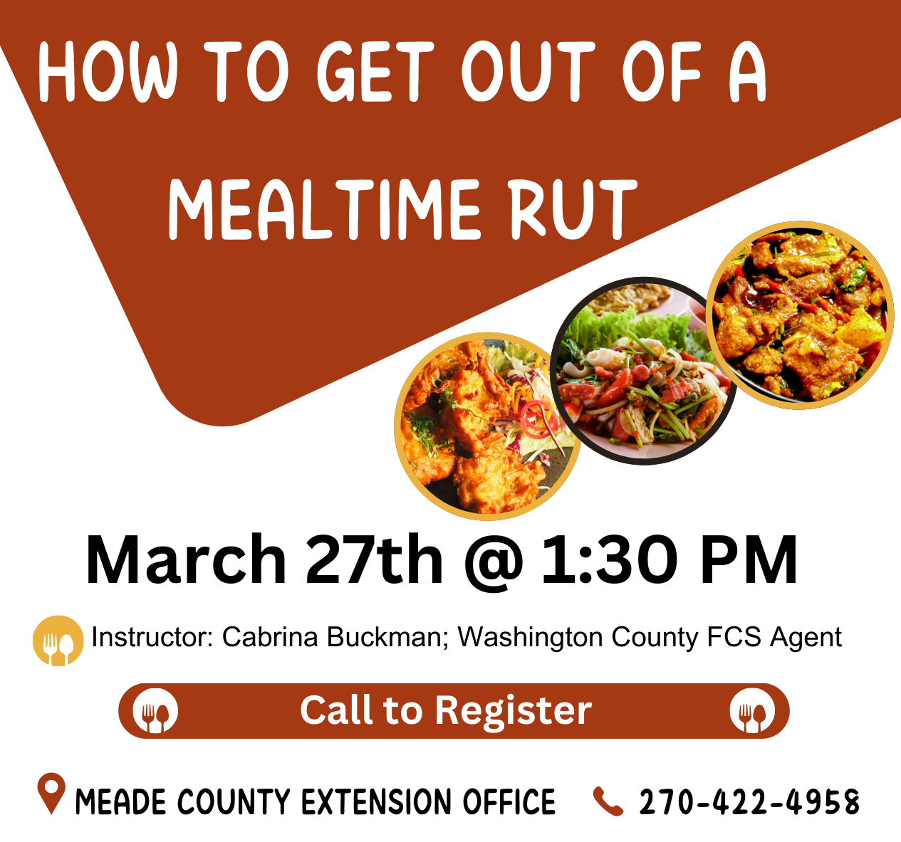 Mealtime Rut Info